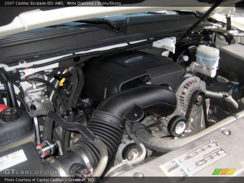 White Diamond / Ebony/Ebony 2007 Cadillac Escalade ESV AWD