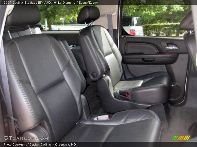 White Diamond / Ebony/Ebony 2007 Cadillac Escalade ESV AWD