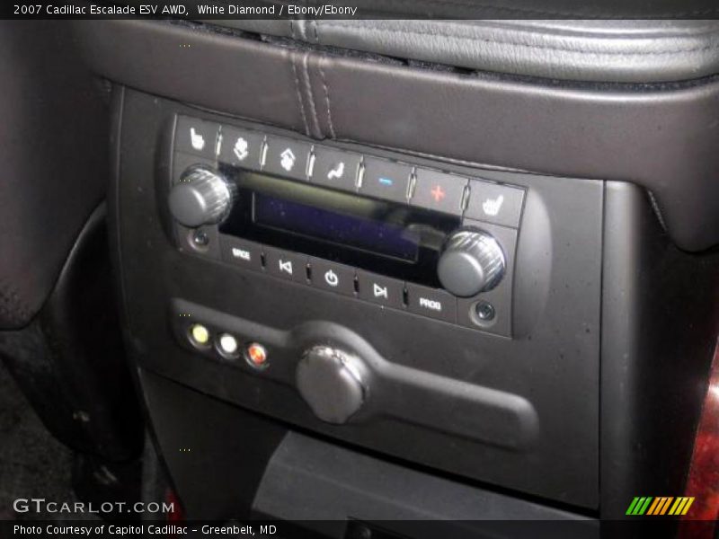 White Diamond / Ebony/Ebony 2007 Cadillac Escalade ESV AWD