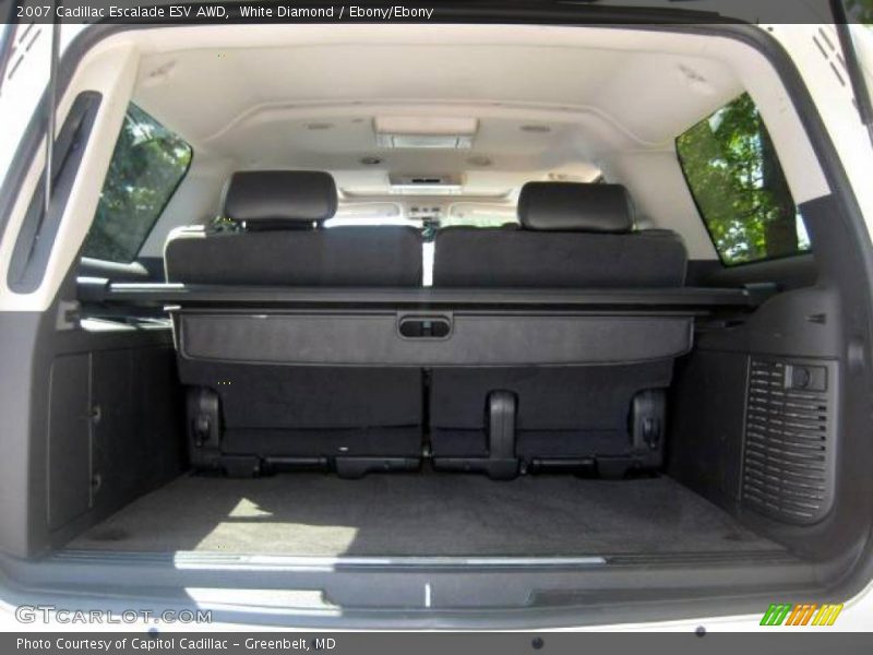 White Diamond / Ebony/Ebony 2007 Cadillac Escalade ESV AWD