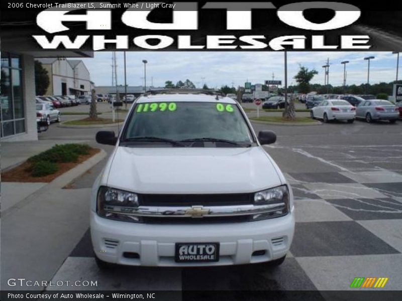 Summit White / Light Gray 2006 Chevrolet TrailBlazer LS