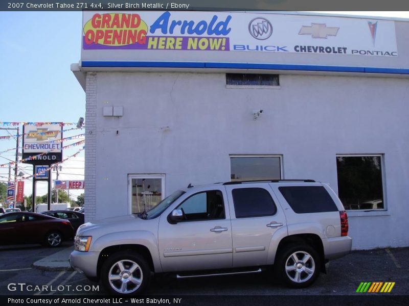 Silver Birch Metallic / Ebony 2007 Chevrolet Tahoe Z71 4x4