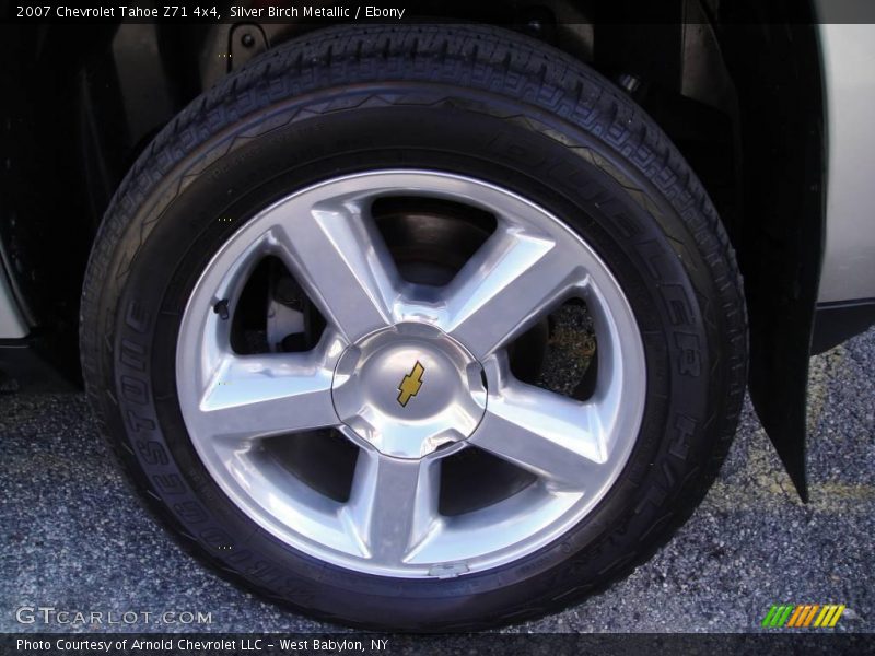 Silver Birch Metallic / Ebony 2007 Chevrolet Tahoe Z71 4x4