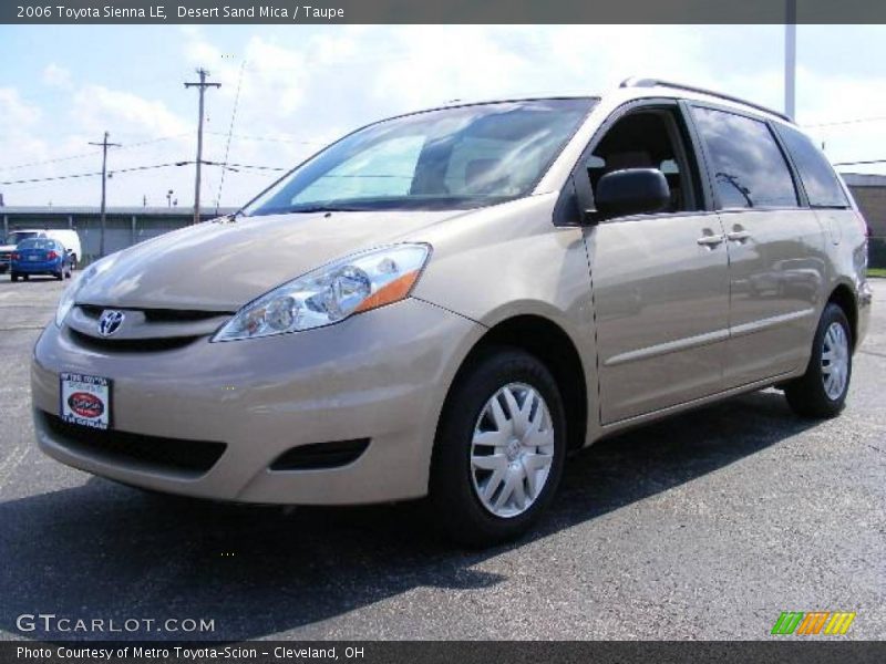 Desert Sand Mica / Taupe 2006 Toyota Sienna LE