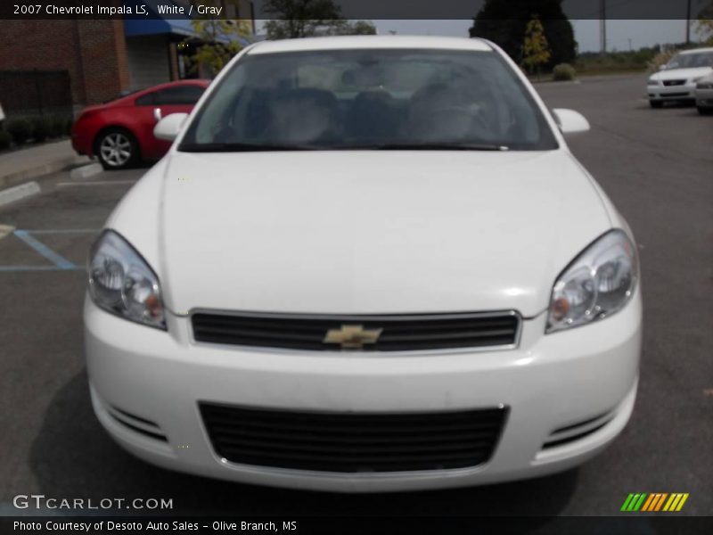 White / Gray 2007 Chevrolet Impala LS