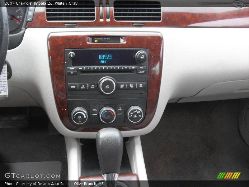 White / Gray 2007 Chevrolet Impala LS