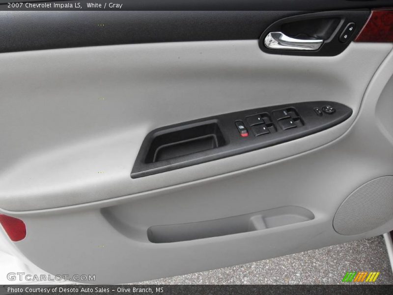White / Gray 2007 Chevrolet Impala LS
