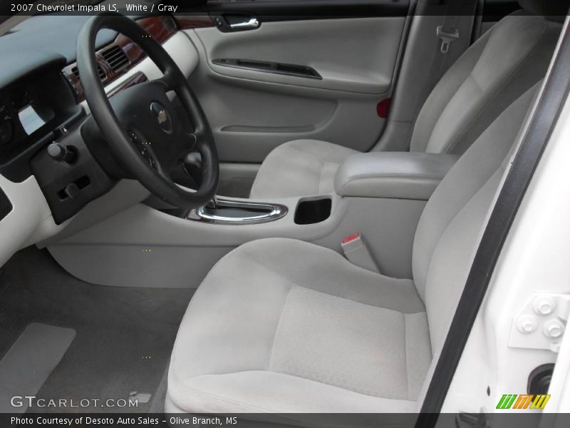 White / Gray 2007 Chevrolet Impala LS