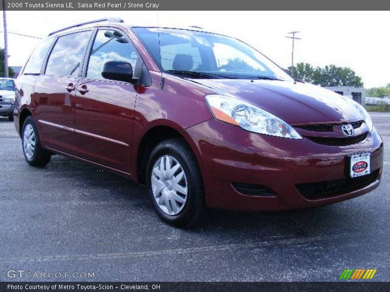 Salsa Red Pearl / Stone Gray 2006 Toyota Sienna LE