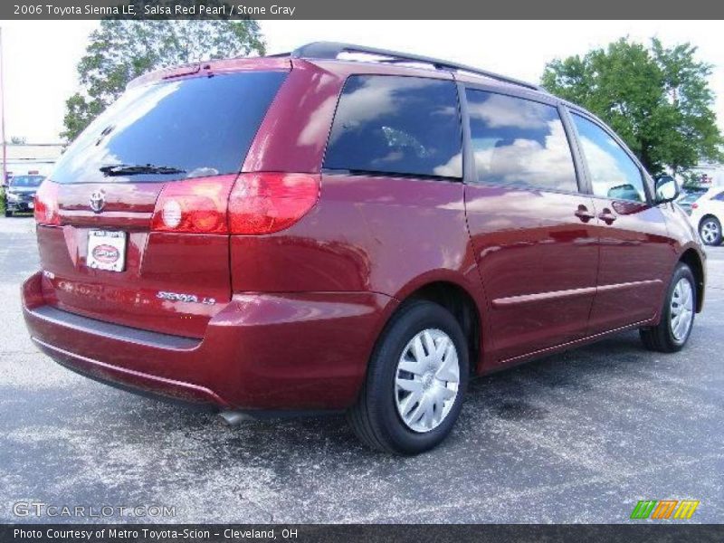 Salsa Red Pearl / Stone Gray 2006 Toyota Sienna LE