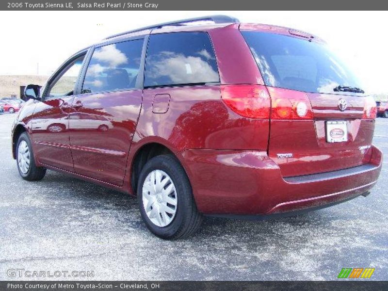 Salsa Red Pearl / Stone Gray 2006 Toyota Sienna LE