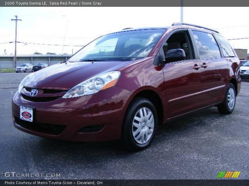 Salsa Red Pearl / Stone Gray 2006 Toyota Sienna LE