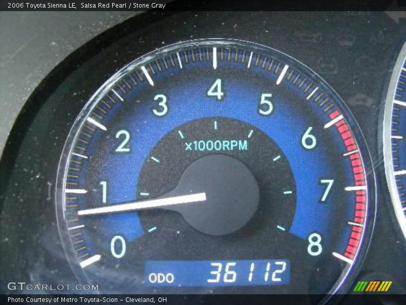 Salsa Red Pearl / Stone Gray 2006 Toyota Sienna LE