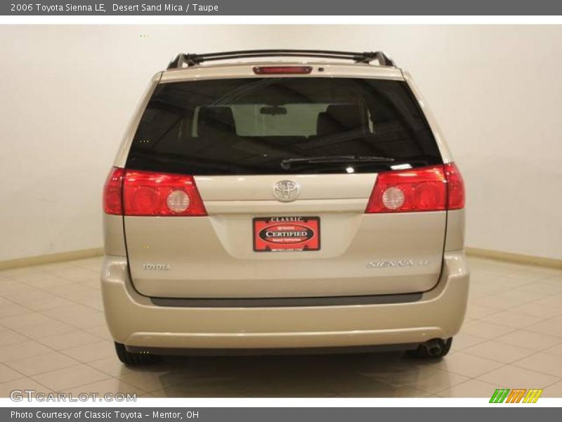 Desert Sand Mica / Taupe 2006 Toyota Sienna LE