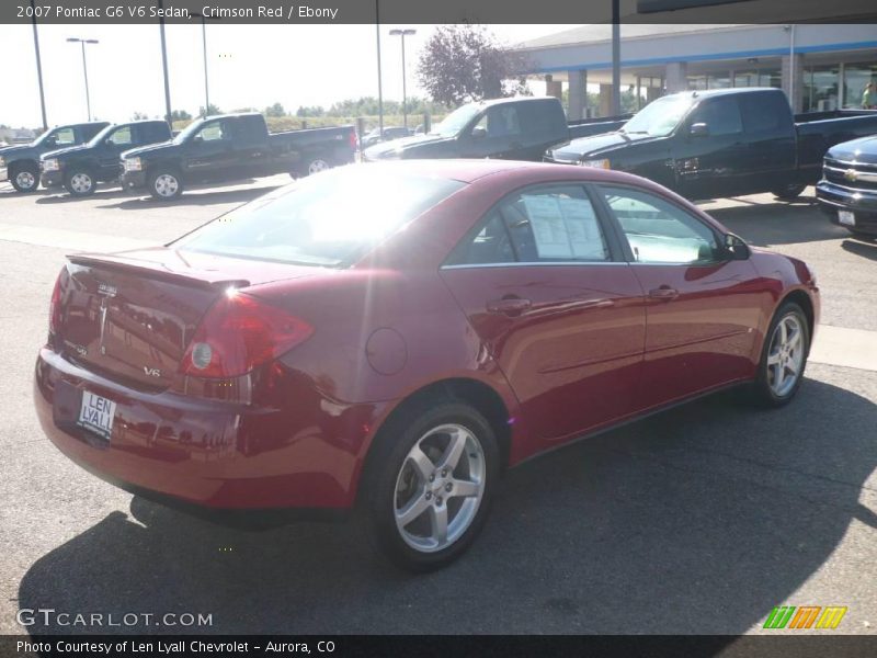 Crimson Red / Ebony 2007 Pontiac G6 V6 Sedan