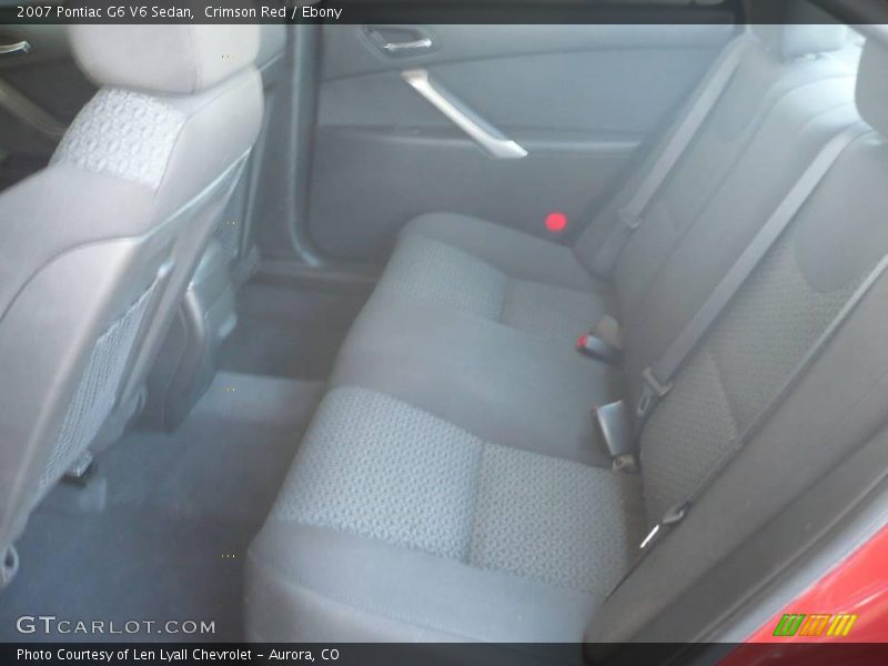 Crimson Red / Ebony 2007 Pontiac G6 V6 Sedan