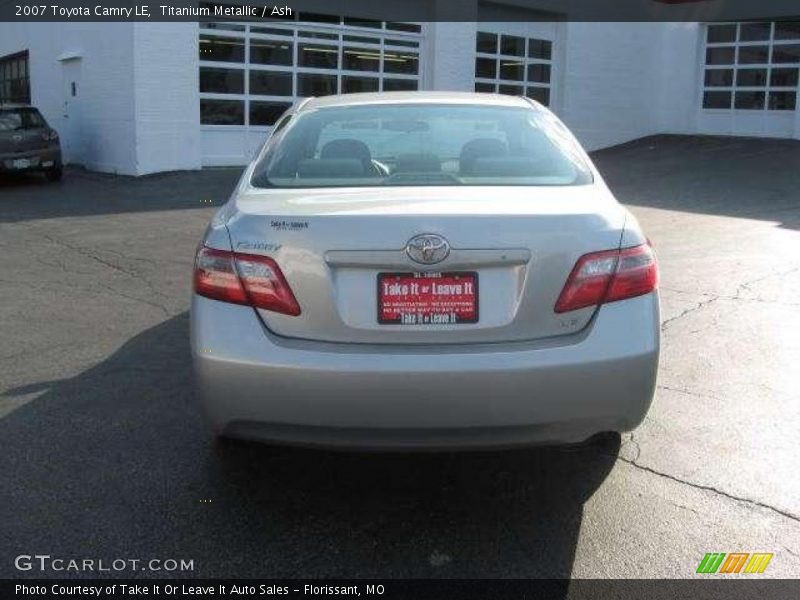 Titanium Metallic / Ash 2007 Toyota Camry LE