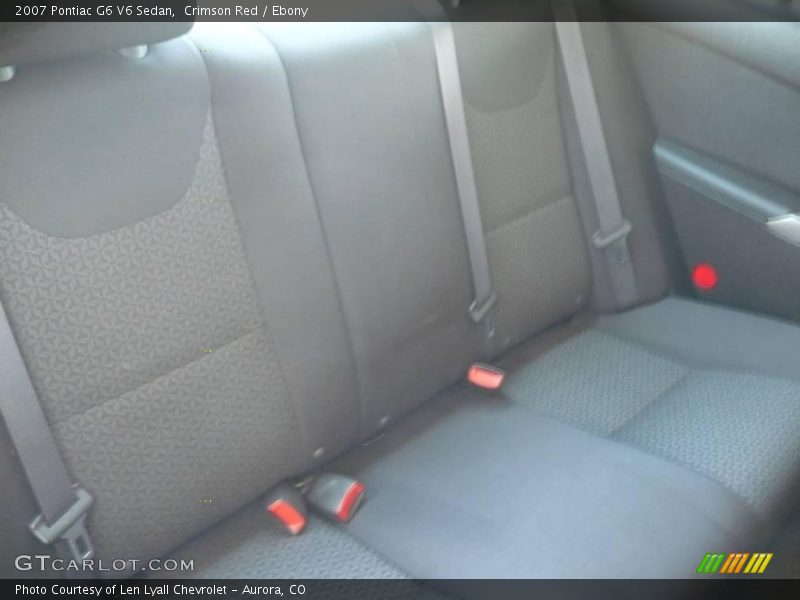 Crimson Red / Ebony 2007 Pontiac G6 V6 Sedan