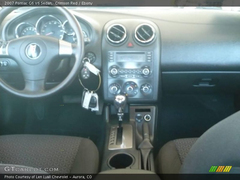 Crimson Red / Ebony 2007 Pontiac G6 V6 Sedan