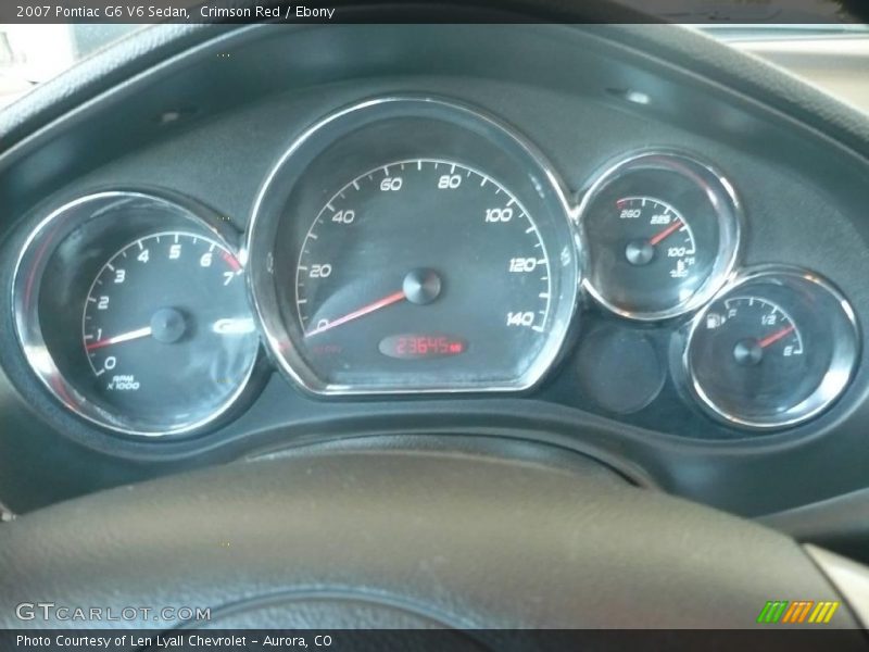 Crimson Red / Ebony 2007 Pontiac G6 V6 Sedan