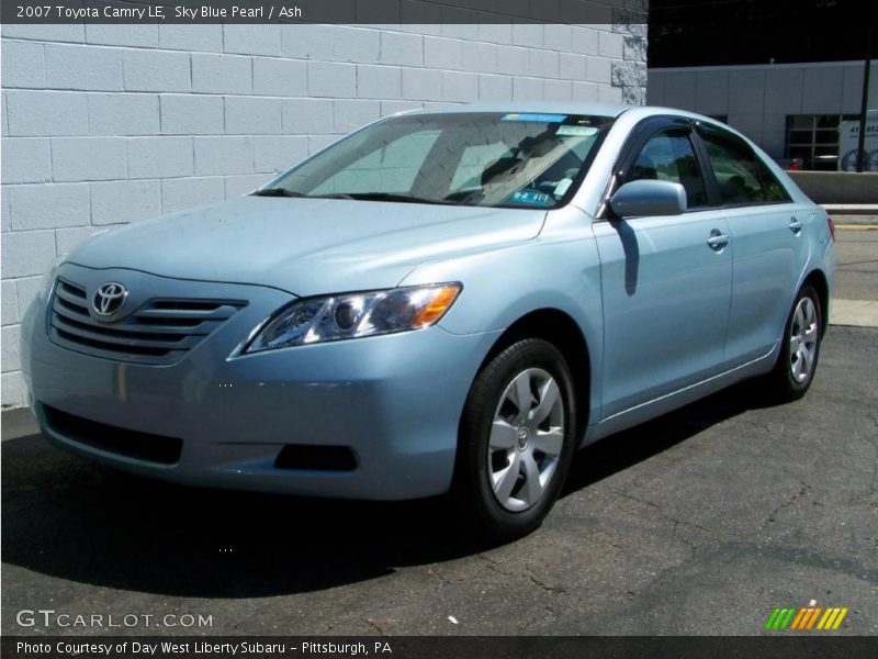 Sky Blue Pearl / Ash 2007 Toyota Camry LE