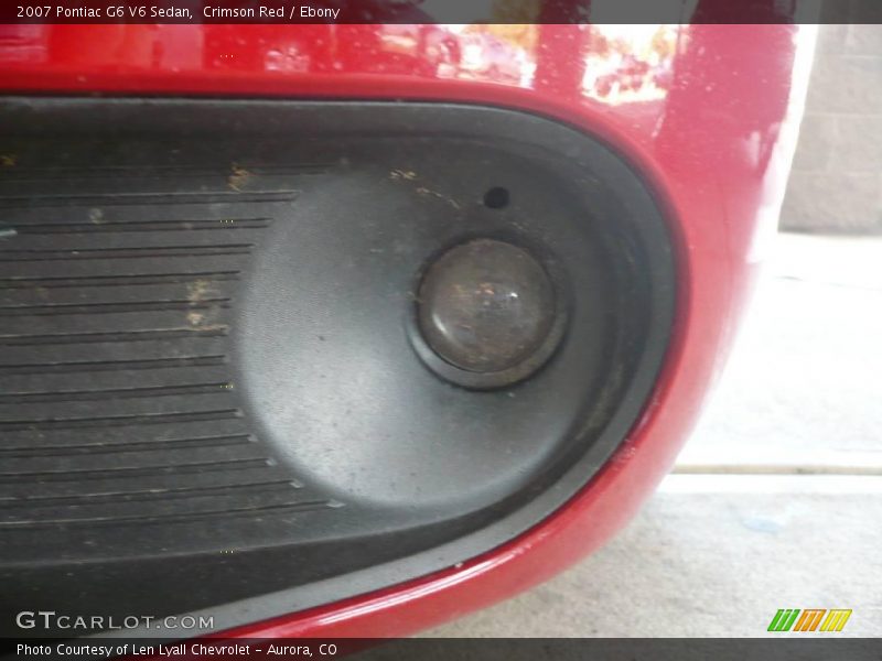 Crimson Red / Ebony 2007 Pontiac G6 V6 Sedan