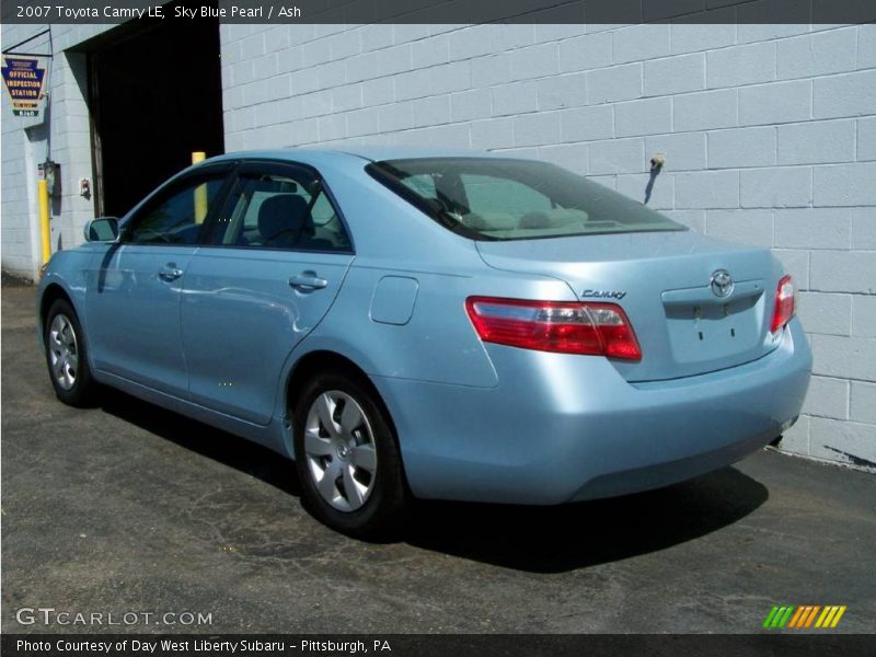 Sky Blue Pearl / Ash 2007 Toyota Camry LE