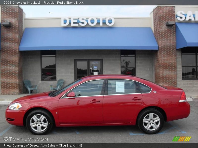 Precision Red / Ebony Black 2008 Chevrolet Impala LS