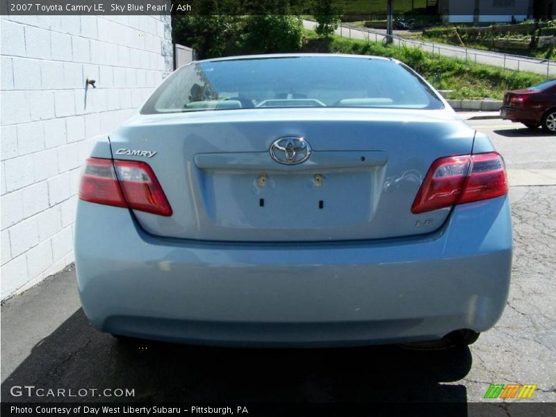 Sky Blue Pearl / Ash 2007 Toyota Camry LE