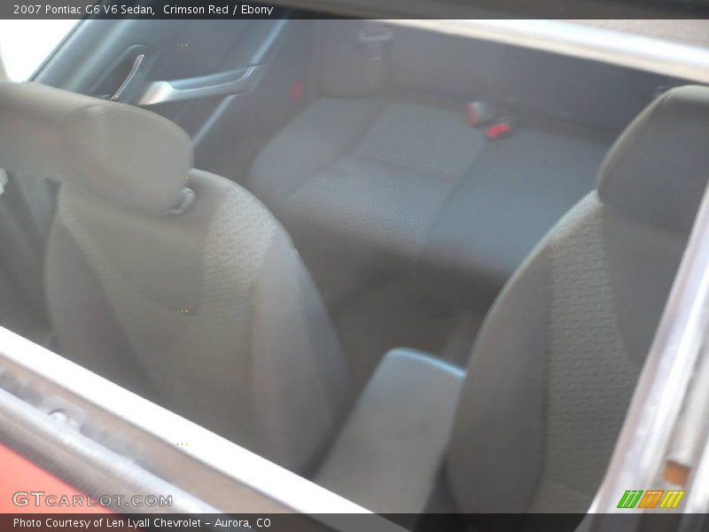Crimson Red / Ebony 2007 Pontiac G6 V6 Sedan