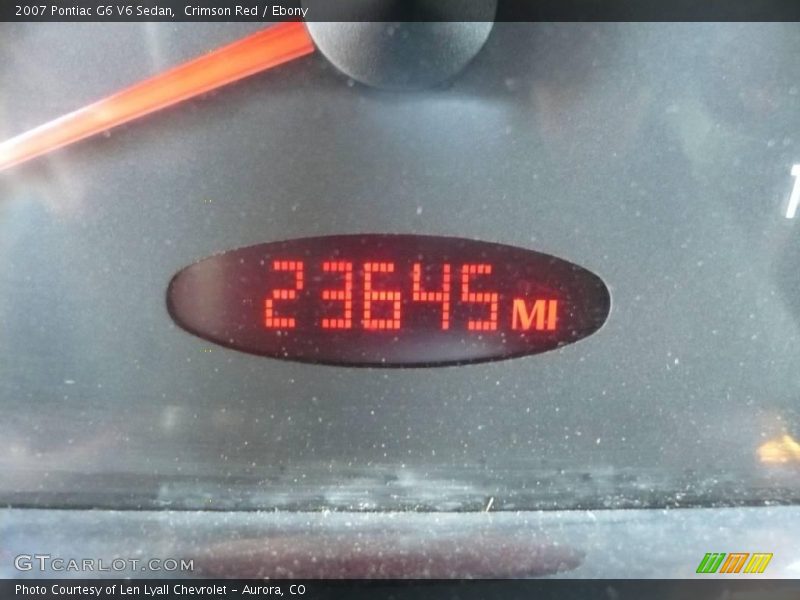 Crimson Red / Ebony 2007 Pontiac G6 V6 Sedan