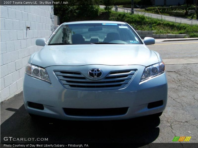 Sky Blue Pearl / Ash 2007 Toyota Camry LE
