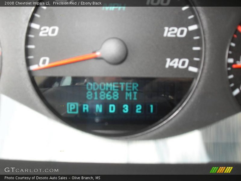 Precision Red / Ebony Black 2008 Chevrolet Impala LS
