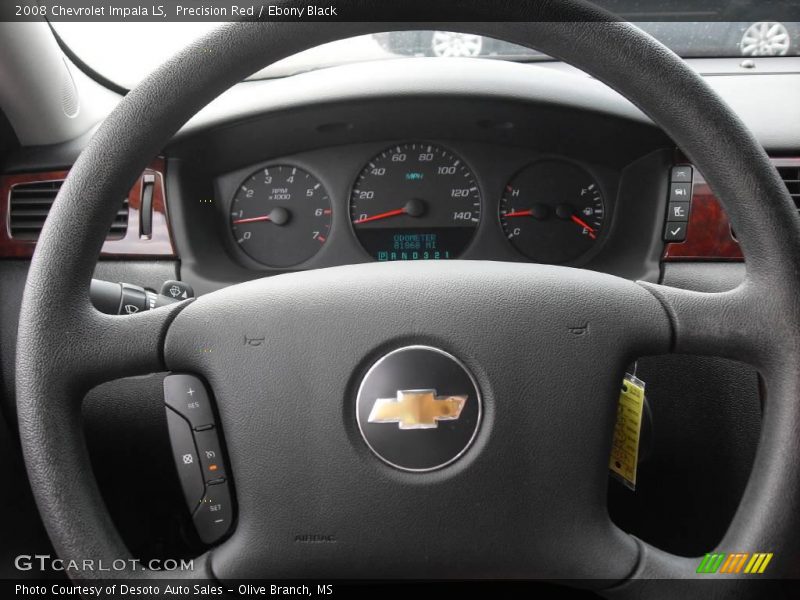 Precision Red / Ebony Black 2008 Chevrolet Impala LS