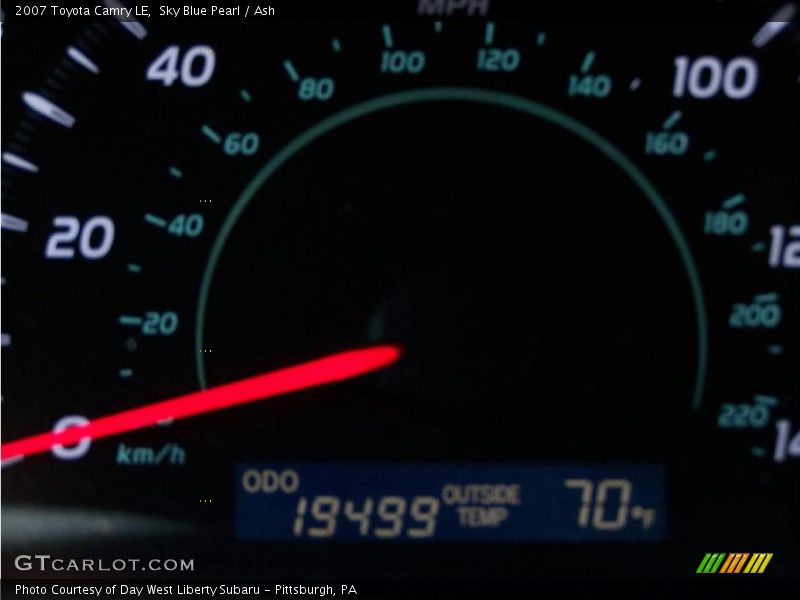 Sky Blue Pearl / Ash 2007 Toyota Camry LE