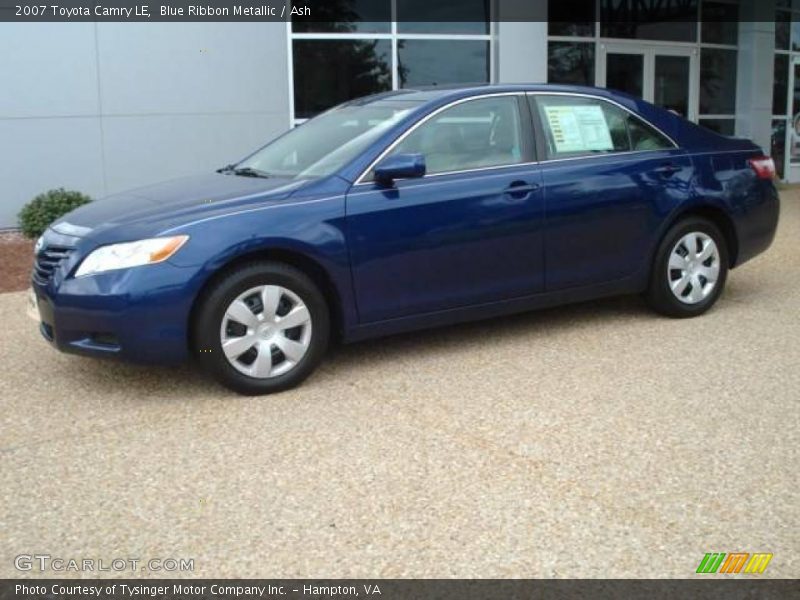 Blue Ribbon Metallic / Ash 2007 Toyota Camry LE