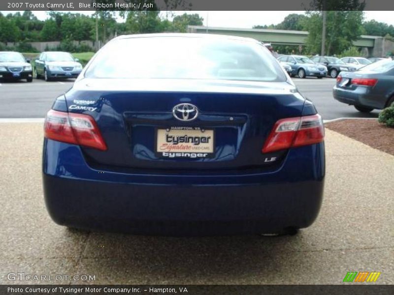 Blue Ribbon Metallic / Ash 2007 Toyota Camry LE