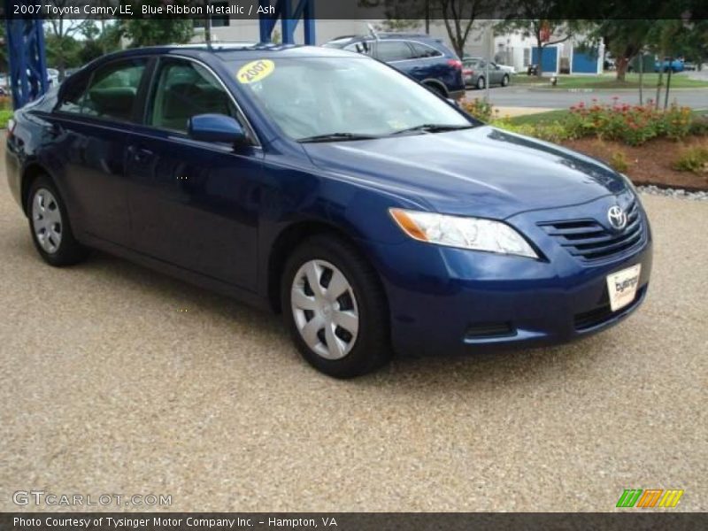 Blue Ribbon Metallic / Ash 2007 Toyota Camry LE