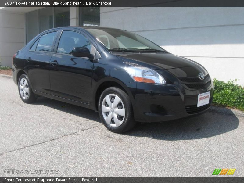 Black Sand Pearl / Dark Charcoal 2007 Toyota Yaris Sedan
