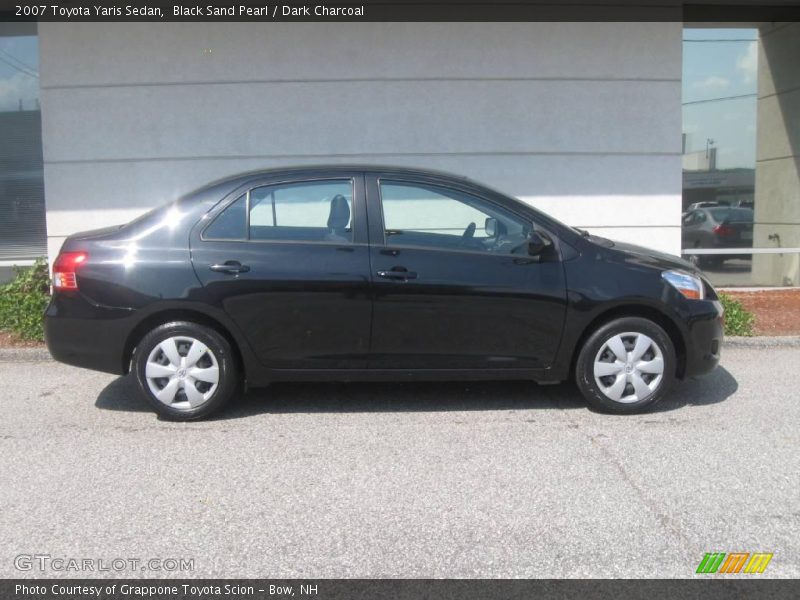 Black Sand Pearl / Dark Charcoal 2007 Toyota Yaris Sedan