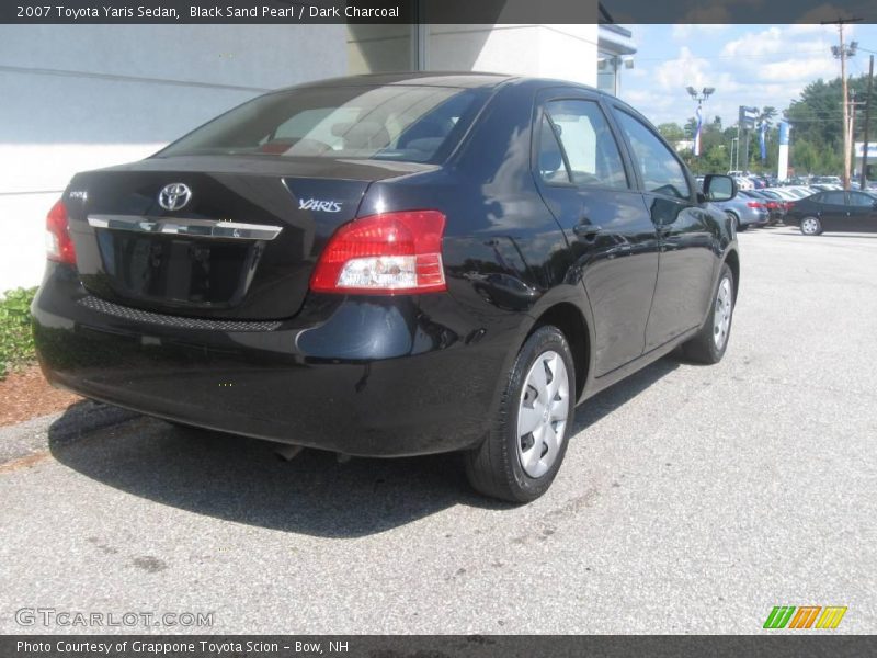 Black Sand Pearl / Dark Charcoal 2007 Toyota Yaris Sedan
