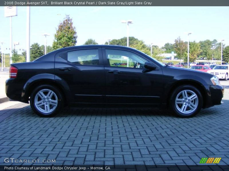 Brilliant Black Crystal Pearl / Dark Slate Gray/Light Slate Gray 2008 Dodge Avenger SXT