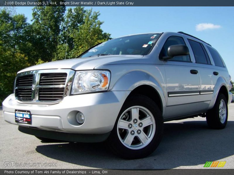 Bright Silver Metallic / Dark/Light Slate Gray 2008 Dodge Durango SLT 4x4