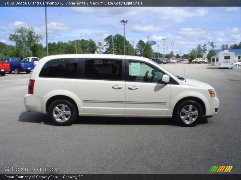 Stone White / Medium Slate Gray/Light Shale 2008 Dodge Grand Caravan SXT
