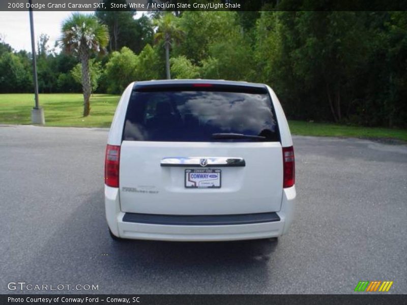 Stone White / Medium Slate Gray/Light Shale 2008 Dodge Grand Caravan SXT
