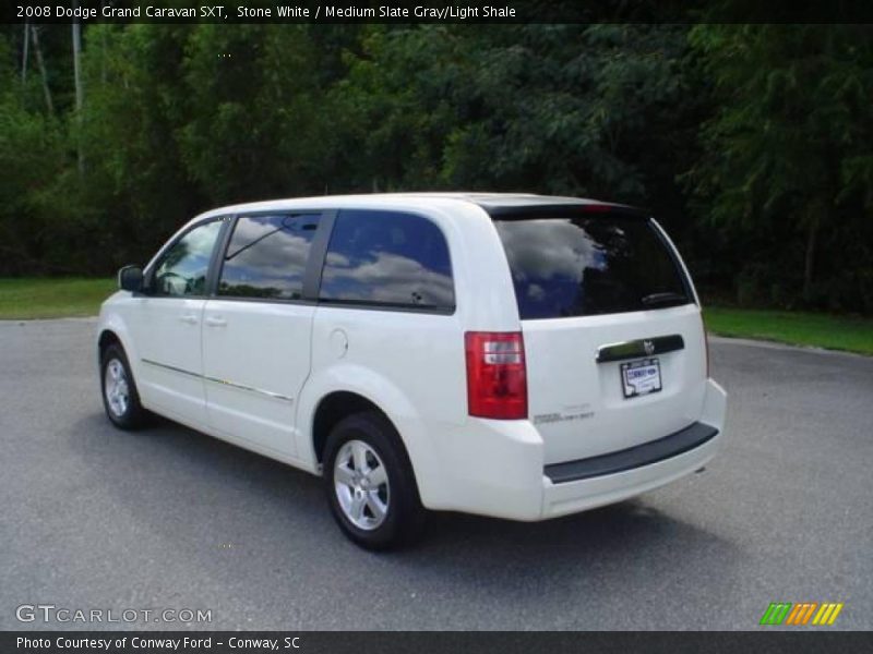 Stone White / Medium Slate Gray/Light Shale 2008 Dodge Grand Caravan SXT