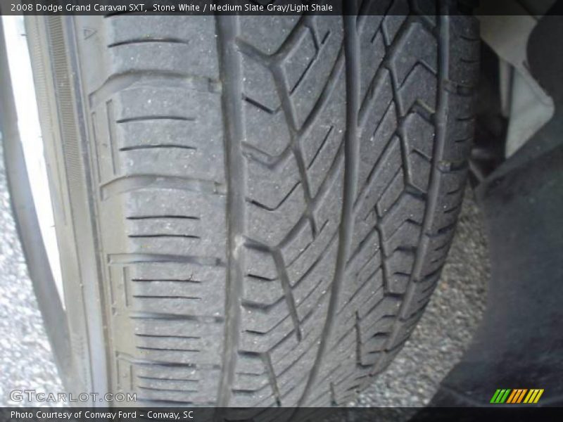 Stone White / Medium Slate Gray/Light Shale 2008 Dodge Grand Caravan SXT