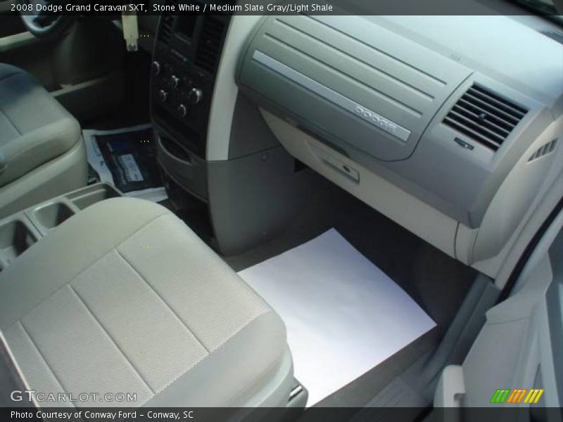 Stone White / Medium Slate Gray/Light Shale 2008 Dodge Grand Caravan SXT