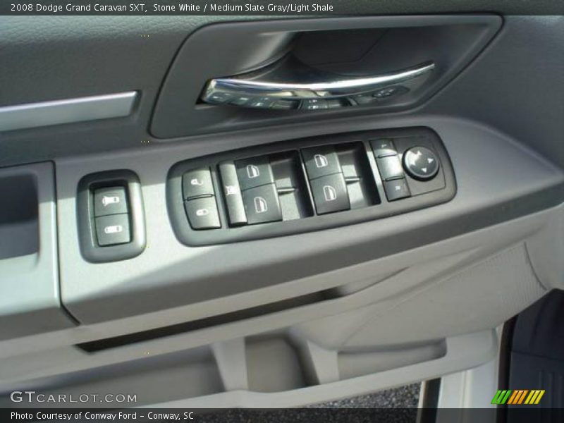 Stone White / Medium Slate Gray/Light Shale 2008 Dodge Grand Caravan SXT