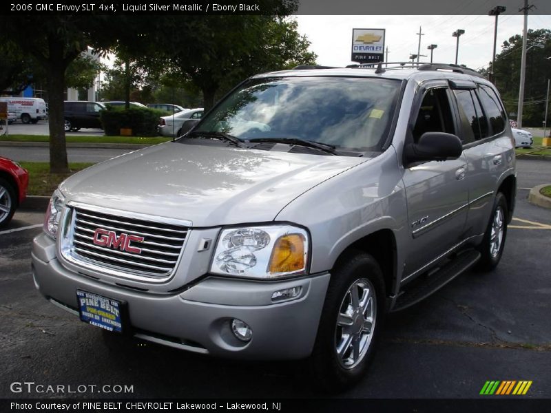 Liquid Silver Metallic / Ebony Black 2006 GMC Envoy SLT 4x4